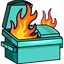 dumpster fire reddit Slack emoji