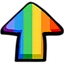 upvote pride Slack emoji