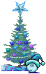 xmas tree blue Slack emoji