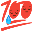 sad100 Slack emoji
