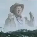 screaming cowboy dance Slack emoji