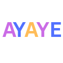 colorful ayaye text Slack emoji