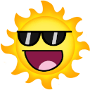 awesome sun Slack emoji