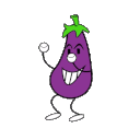eggplant dancing Slack emoji