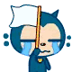 wave white flag sad Slack emoji
