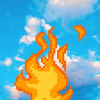 bluesky on fire Slack emoji
