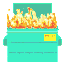 party dumpster fire fixed actually Slack emoji