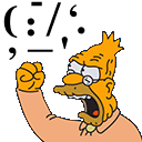 old man yells at punctuation Slack emoji