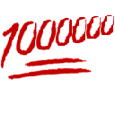 red 1000000 scoreq Slack emoji