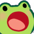 frog wow scroll Slack emoji