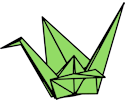 origami crane Slack emoji