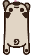 pug swim Slack emoji