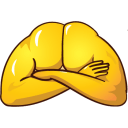 golden hands Slack emoji