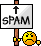 spam sign angry cat Slack emoji