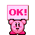 kirby sign ok Slack emoji