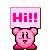 kirby sign hi Slack emoji