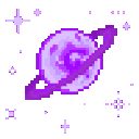 purple saturn Slack emoji