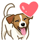 dog heart Slack emoji
