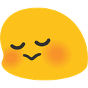 blob blush Slack emoji