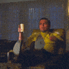 leo pointing Slack emoji