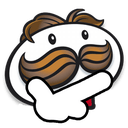 mustache think pose Slack emoji