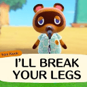 tomnook angry point Slack emoji