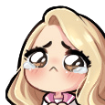 blonde cry big tears Slack emoji