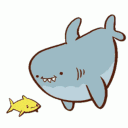 shark smile swimq Slack emoji