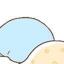 sleepy blue blobq Slack emoji
