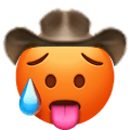 hot face cowboy Slack emoji