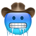 cold face cowboy Slack emoji