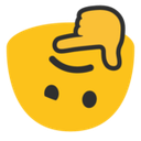 blob thinking down Slack emoji