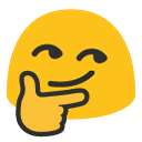 blob thinking smirk Slack emoji