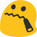 blob zipper mouth Slack emoji