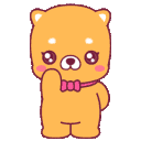 cute bear bowtie waveq Slack emoji
