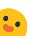yellow bird peeking Slack emoji