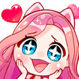 pink hair star eyes Slack emoji
