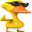 duckglasses q Slack emoji