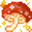 sparkly mushroom Slack emoji