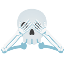 seenoevil skeleton Slack emoji
