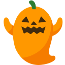 pumpkin ghost Slack emoji