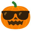 cool pumpkin Slack emoji