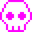 8bit skull Slack emoji