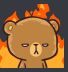 bear on fire Slack emoji