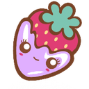 cute strawberry smile Slack emoji