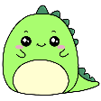 dino cheer happyq Slack emoji
