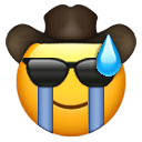 cowboy cool cry mild panic Slack emoji