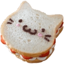 cat sandwich smileq Slack emoji