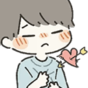 blushing shy heartq Slack emoji