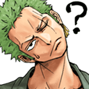 zoro confused questionq Slack emoji